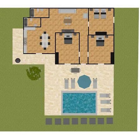 Villa Maro Large Private Pool Ac Wifi